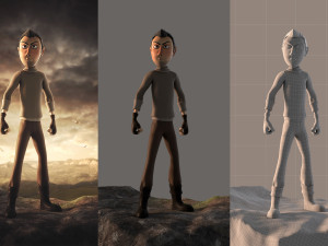 adventurer character Modello 3D