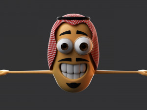 arabic character Modèle 3D