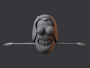 arabic character Modèle 3D