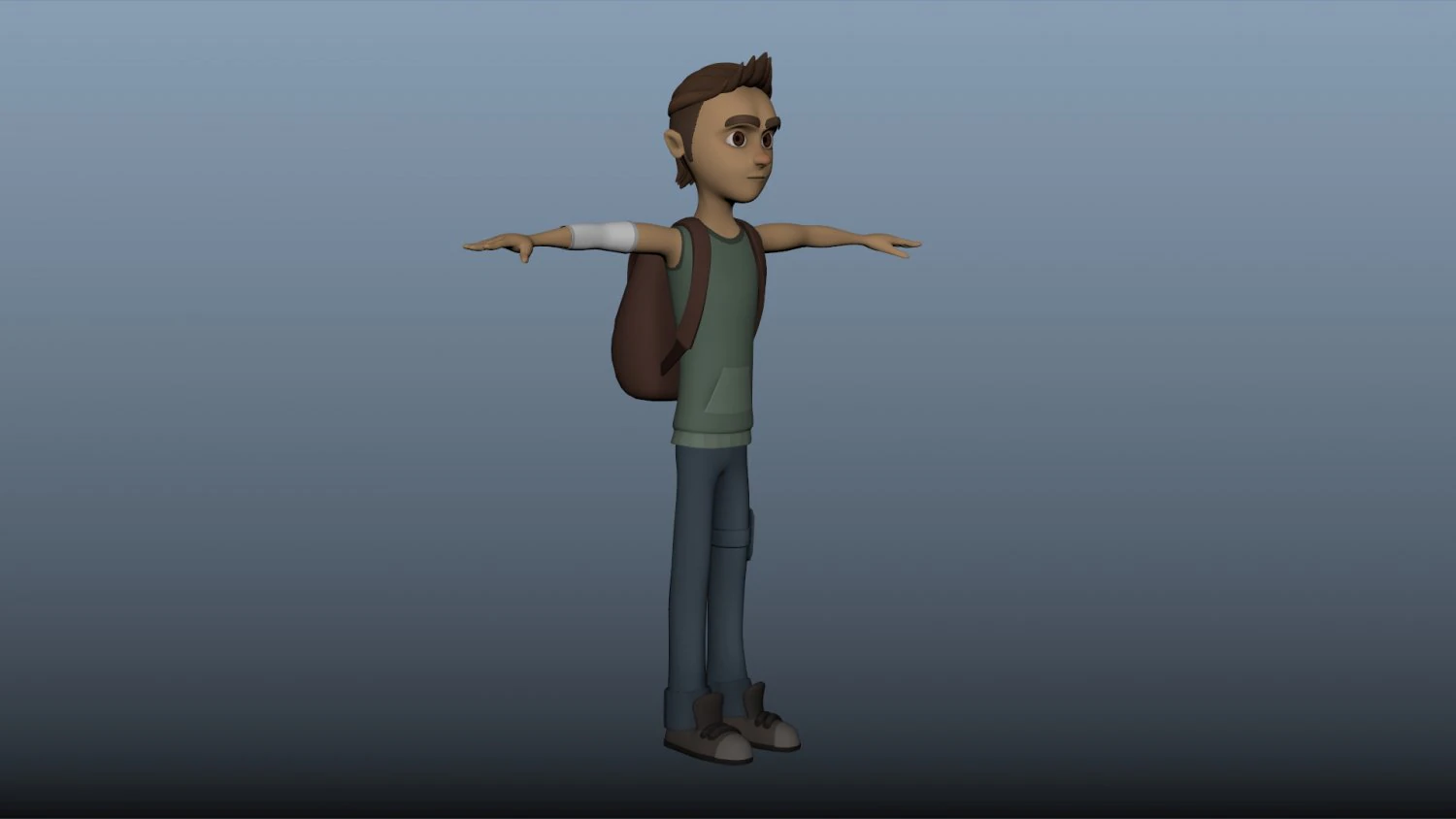 boy character 3D Model .c4d .max .obj .3ds .fbx .stl .blend 