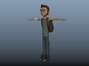 boy character 3Dモデル
