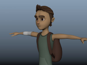 boy character 3Dモデル