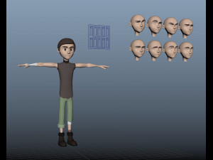 character kid Model 3D