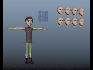 character kid Model 3D