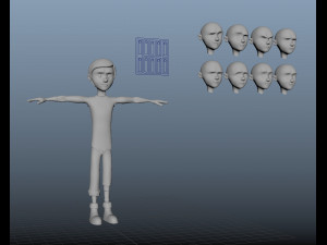 character kid Model 3D