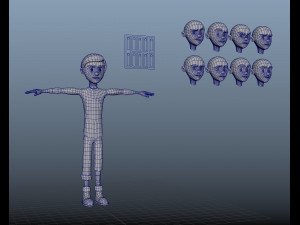 character kid Model 3D