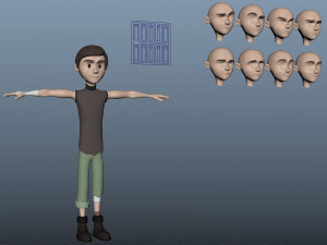 character kid Modelo 3D