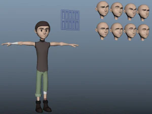 캐릭터 아이 3D 모델