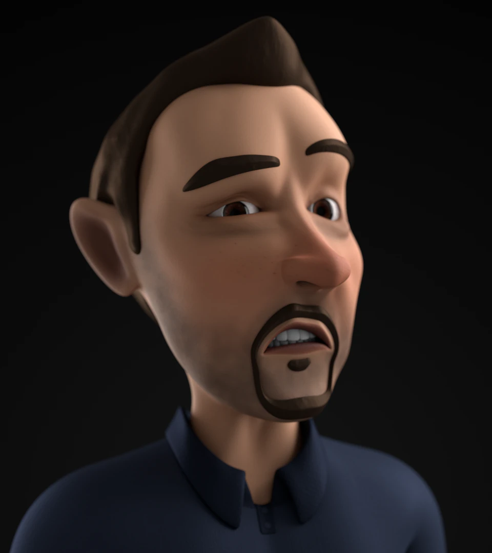 character worker 3D Model .c4d .max .obj .3ds .fbx .stl .blend 