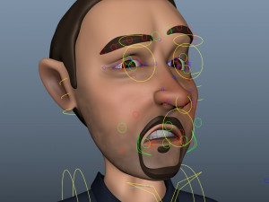character worker 3Dモデル