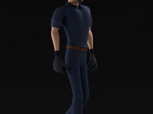 character worker 3Dモデル
