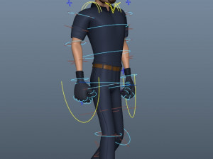 character worker 3Dモデル