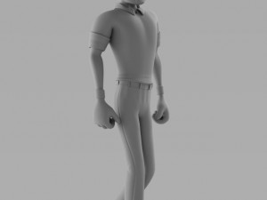 character worker 3Dモデル