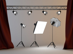 light studio 3D Model