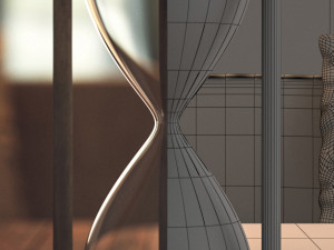 sand hour glass 3Dモデル