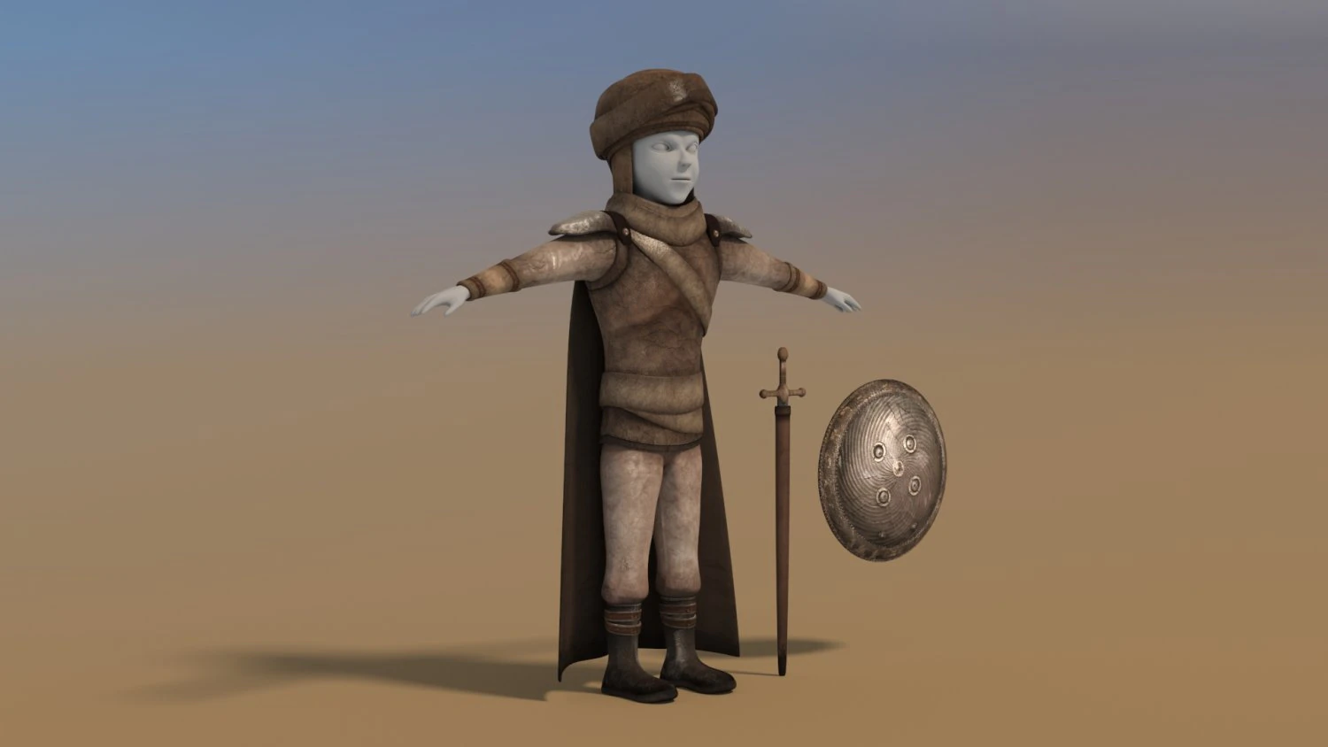 warrior suit 3D Model .c4d .max .obj .3ds .fbx .stl .blend