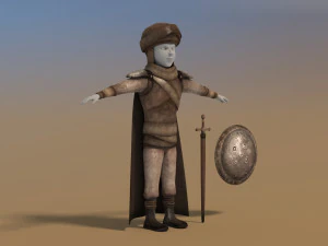 pakaian prajurit Model 3D