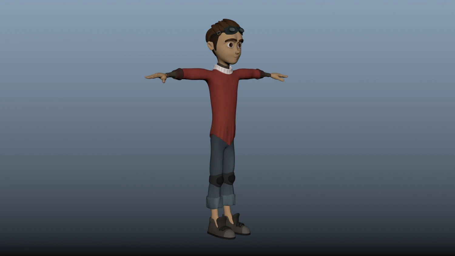 boy character 3D Model .c4d .max .obj .3ds .fbx .stl .blend
