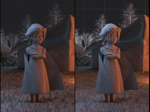 camping character Model 3D