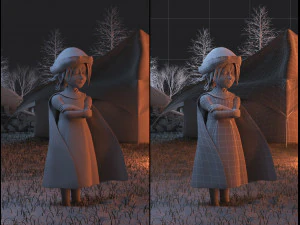 露营角色 3D 模型