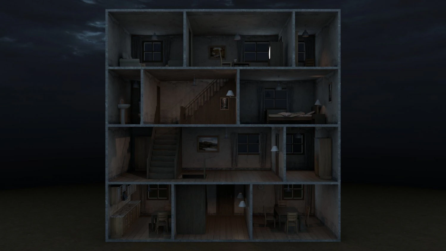 house 3D Model .c4d .max .obj .3ds .fbx .stl .blend 
