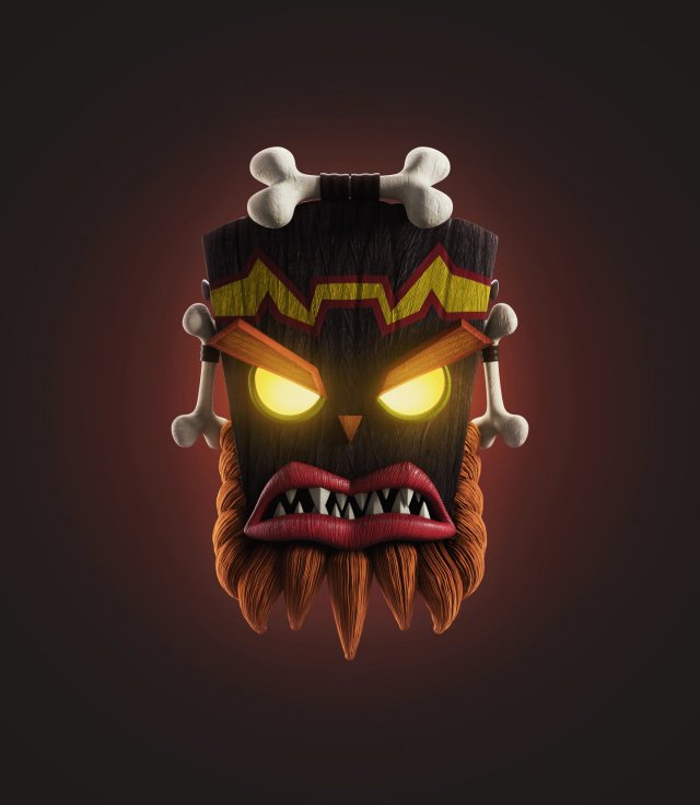 character uka uka Modello 3D .c4d .max .obj .3ds .fbx .stl .blend 