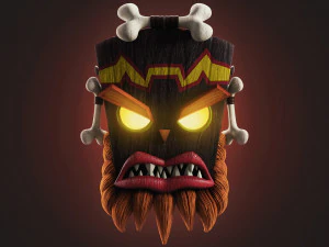 character uka uka 3D Model