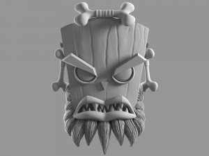 character uka uka Modello 3D