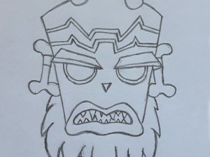 character uka uka Modello 3D