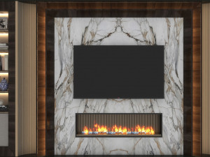 tv wall - set 01 Model 3D