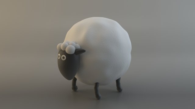 cartoon sheep Modèle 3D .c4d .max .obj .3ds .fbx .stl .blend 
