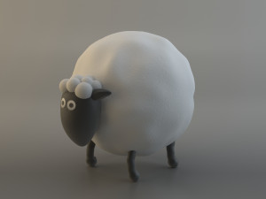 cartoon sheep 3D Model