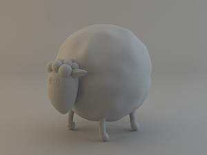 cartoon sheep Modèle 3D