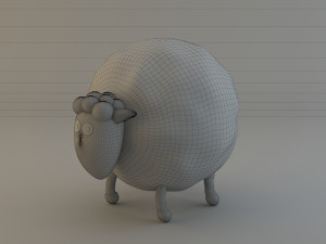 cartoon sheep Modèle 3D