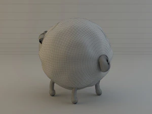 cartoon sheep 3D Model