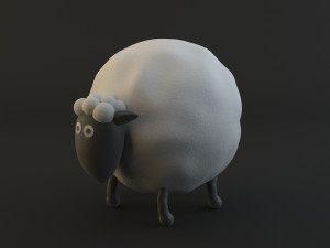 cartoon sheep Modèle 3D