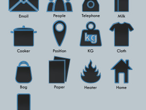 social media icons 3D Model