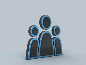 social media icons 3D Model