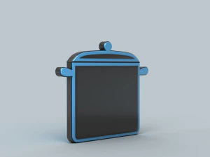 social media icons 3D Model