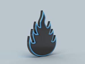 social media icons 3D Model
