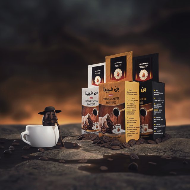product coffee Model 3D .c4d .max .obj .3ds .fbx .stl .blend 