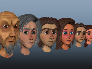 3d characters pack 3D मॉडल