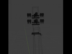 power transmission line 3D Model