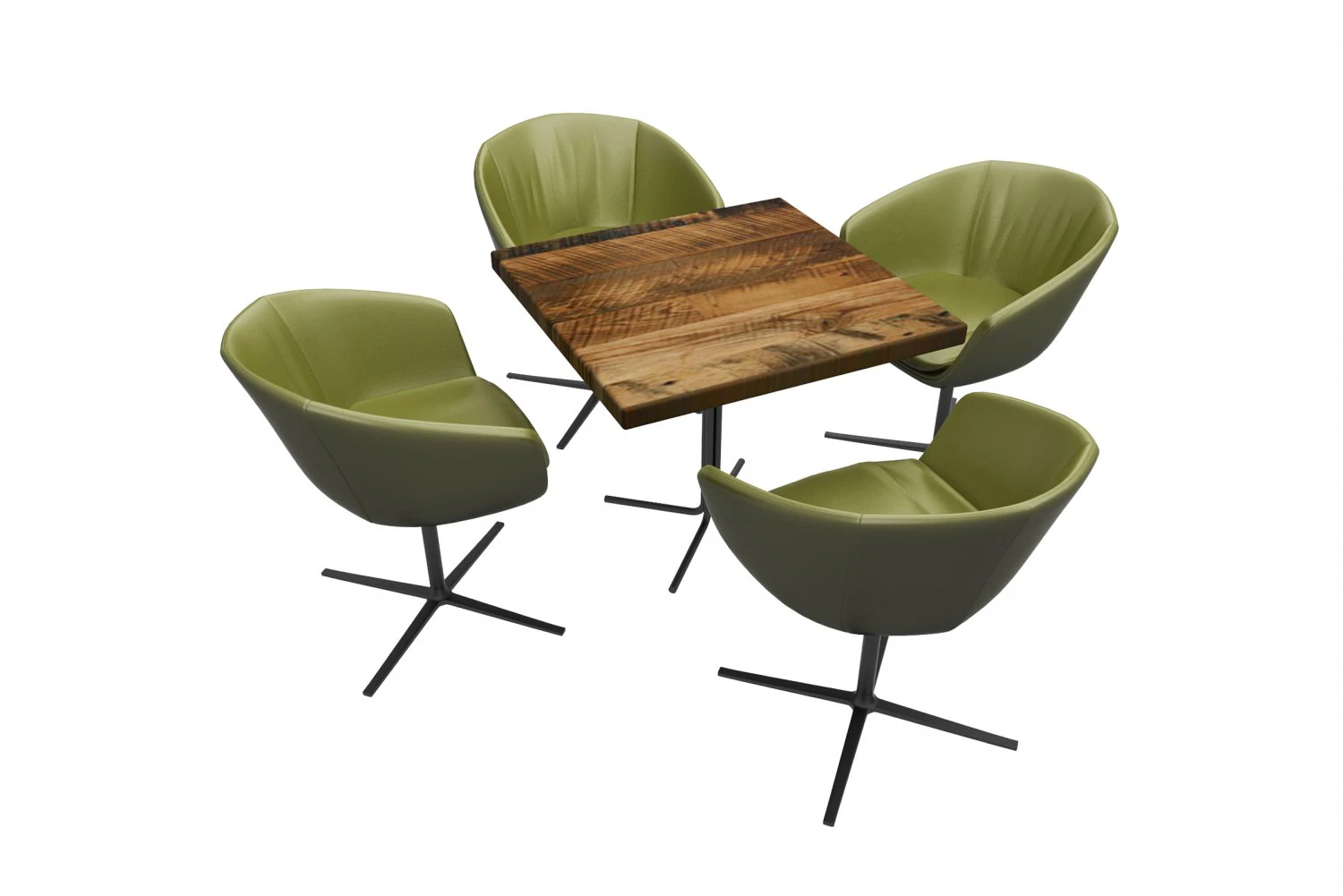 테이블과 의자 세트 3D 모델 .c4d .max .obj .3ds .fbx .stl .blend 