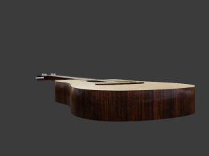 acoustic guitar game-ready 3D Модель