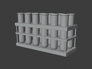 test-tubes Model 3D