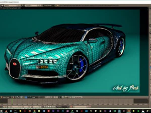 bugatti car 3D Model
