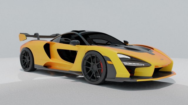 mclaren- senna 3D Model .c4d .max .obj .3ds .fbx .stl .blend 