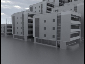 residential building Modèle 3D