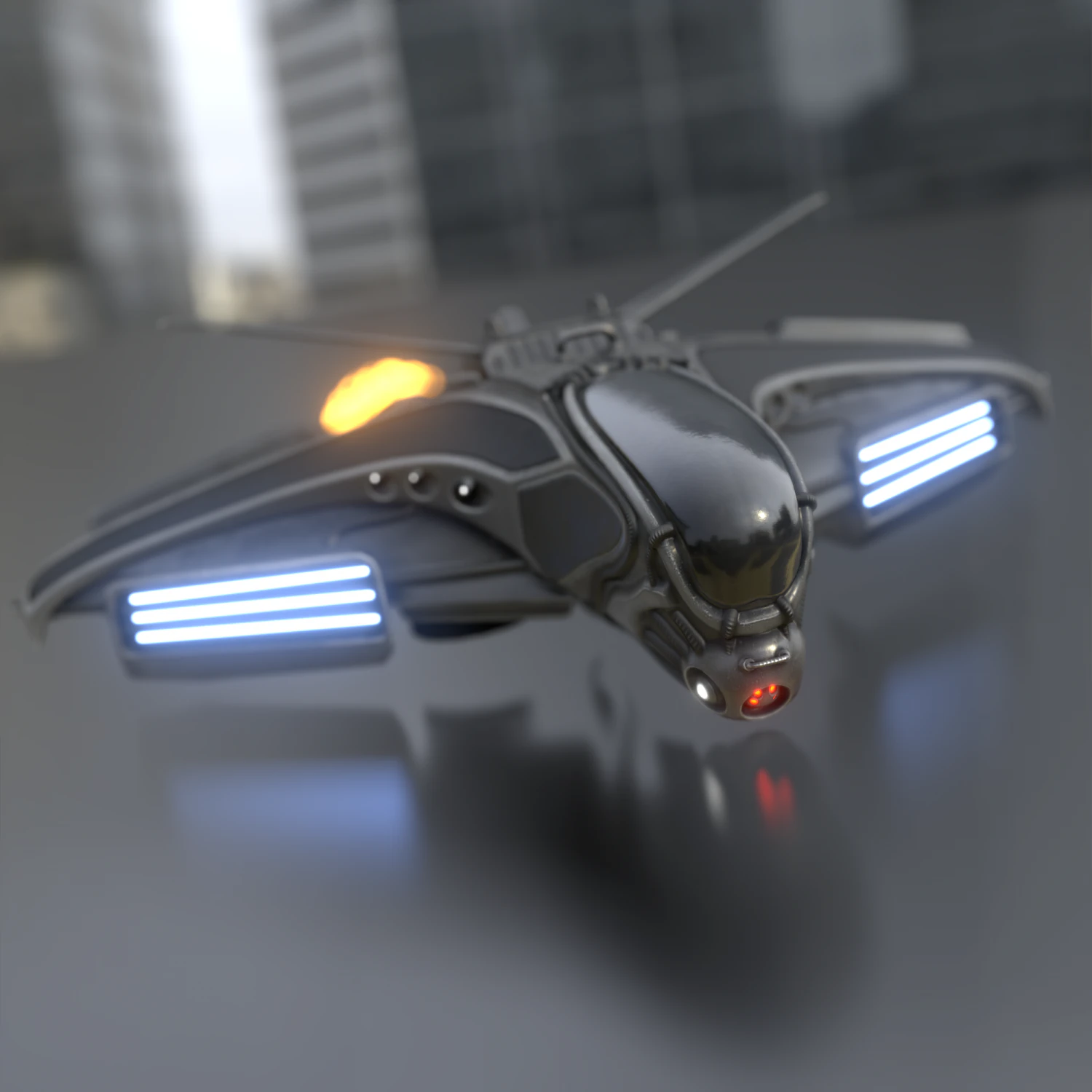 intergalactic spaceship 3D Model .c4d .max .obj .3ds .fbx .stl .blend 